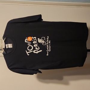 Perris centennial bike ride cycling bicycle art black m tshirt